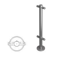 Ограждение полуростовое Стойка ограждения под стекло i-образная 800 мм 