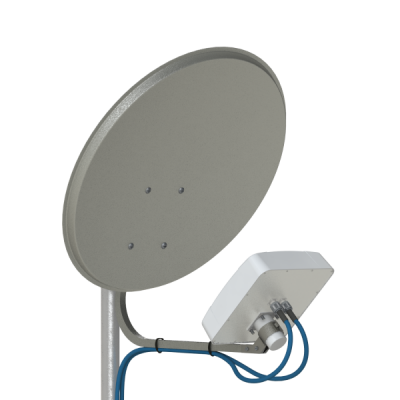 Офсетный  облучатель - AX-800 OFFSET MIMO 2x2 - 4G LTE800, 3G UMTS900 спереди